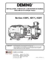 Предварительный просмотр 1 страницы Crane DEMING 4201 Series Installation, Operation & Maintenance Manual