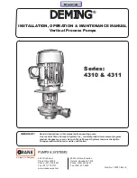 Предварительный просмотр 1 страницы Crane Deming 4310 Series Installation, Operation & Maintenance Manual