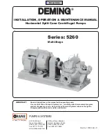 Crane Deming 5260 Series Installation, Operation & Maintenance Manual предпросмотр