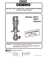 Crane DEMING 5411 Series Installation, Operation & Maintenance Manual preview