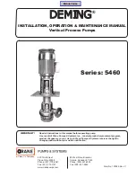 Crane DEMING 5460 Series Installation, Operation & Maintenance Manual preview