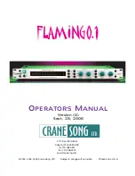 Crane Flamingo.1 Operator'S Manual preview