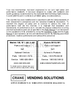 Preview for 2 page of Crane Merchant Six 180 Operator'S Manual