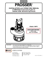 Предварительный просмотр 1 страницы Crane Prosser Hymergible 3HPV Installation And Operation Manual