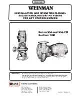 Crane Weinman ULL - 7181 Installation And Operation Manual предпросмотр