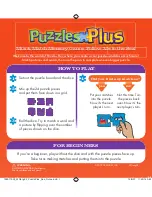 Cranium Puzzles Plus Mix & Match Memory Game Instruction Manual preview