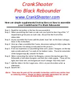 Preview for 2 page of CrankShooter Pro Black Quick Start Manual