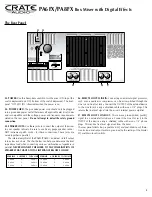 Preview for 5 page of CRATE AUDIO PA6FX User Manual