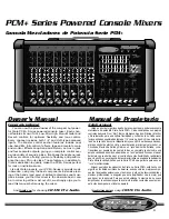 Preview for 1 page of Crate Pro Audio PCM Plus Series Owner'S Manual