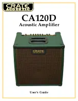 Preview for 1 page of Crate Acoustic CA120D User Manual