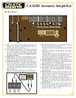 Preview for 5 page of Crate Acoustic CA120D User Manual