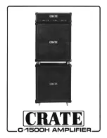 Preview for 1 page of Crate Amplifier G1500 Operation Manual