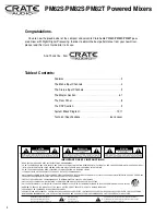 Предварительный просмотр 2 страницы Crate Audio PM62S User Manual