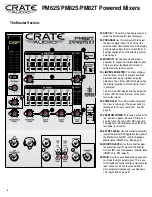 Предварительный просмотр 6 страницы Crate Audio PM62S User Manual