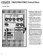 Предварительный просмотр 8 страницы Crate Audio PM62S User Manual