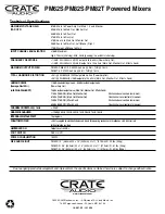 Предварительный просмотр 12 страницы Crate Audio PM62S User Manual