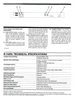 Preview for 3 page of Crate B160XL Operation Manual