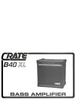 Предварительный просмотр 1 страницы Crate B40XL Owner'S Manual