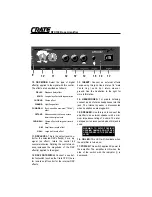 Предварительный просмотр 3 страницы Crate BFX100 Owner'S Manual