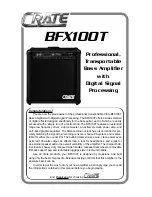 Crate BFX100T User Manual preview