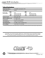 Preview for 8 page of Crate BV-50H Owner'S Manual