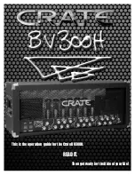 Crate BV300H Operation Manual preview