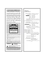 Предварительный просмотр 3 страницы Crate CA 60D Owner'S Manual