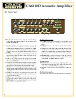 Предварительный просмотр 4 страницы Crate CA6110D User Manual