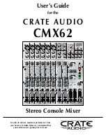 Crate CMX62 User Manual preview