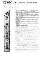 Preview for 4 page of Crate CMX62 User Manual