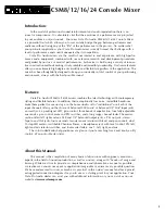 Preview for 3 page of Crate CSM8, CSM12, CSM16, CSM24 User Manual