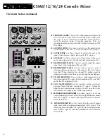 Preview for 6 page of Crate CSM8, CSM12, CSM16, CSM24 User Manual