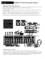 Preview for 9 page of Crate CSM8, CSM12, CSM16, CSM24 User Manual