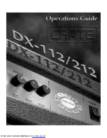 Crate DX-112 Operation Manual предпросмотр