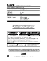 Preview for 4 page of Crate EL-10G Owner'S Manual