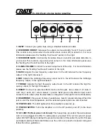 Предварительный просмотр 2 страницы Crate ELECTRA SERIES EL-10G Owner'S Manual