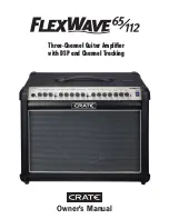 Crate FlexWave 65/112 Owner'S Manual предпросмотр