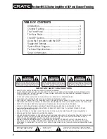 Предварительный просмотр 2 страницы Crate FlexWave 65/112 Owner'S Manual