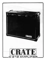 Предварительный просмотр 1 страницы Crate G.212 Owner'S Manual