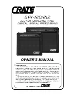 Предварительный просмотр 1 страницы Crate GFX-120 Owner'S Manual