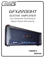 Crate GFX2200HT Owner'S Manual предпросмотр