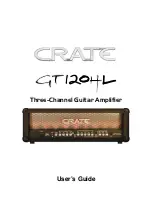 Предварительный просмотр 1 страницы Crate GT120HL User Manual