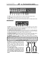 Предварительный просмотр 5 страницы Crate GT120HL User Manual