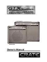 Предварительный просмотр 1 страницы Crate GTX120 Owner'S Manual