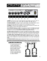 Предварительный просмотр 5 страницы Crate GTX120 Owner'S Manual