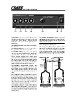 Предварительный просмотр 3 страницы Crate GX-1200H Owner'S Manual