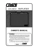 Crate GX-140D Owner'S Manual предпросмотр