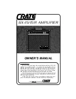 Crate GX-15R Owner'S Manual предпросмотр