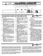 Предварительный просмотр 2 страницы Crate GX-1600 Owner'S Manual