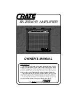 Crate GX-20M /R Owner'S Manual предпросмотр